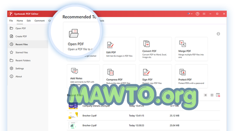 Systweak PDF Editor Free Download