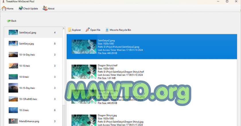 TweakNow WinSecret Plus Download